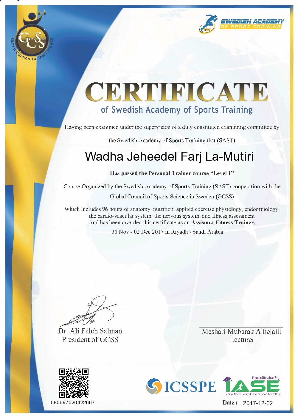 Wadha Jeheedel Farj La-Mutiri